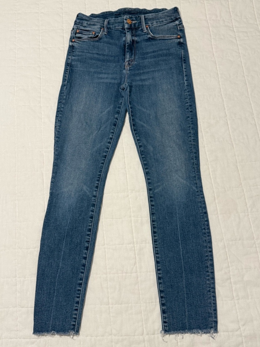 Mother The Looker Ankle Fray Jean size 25